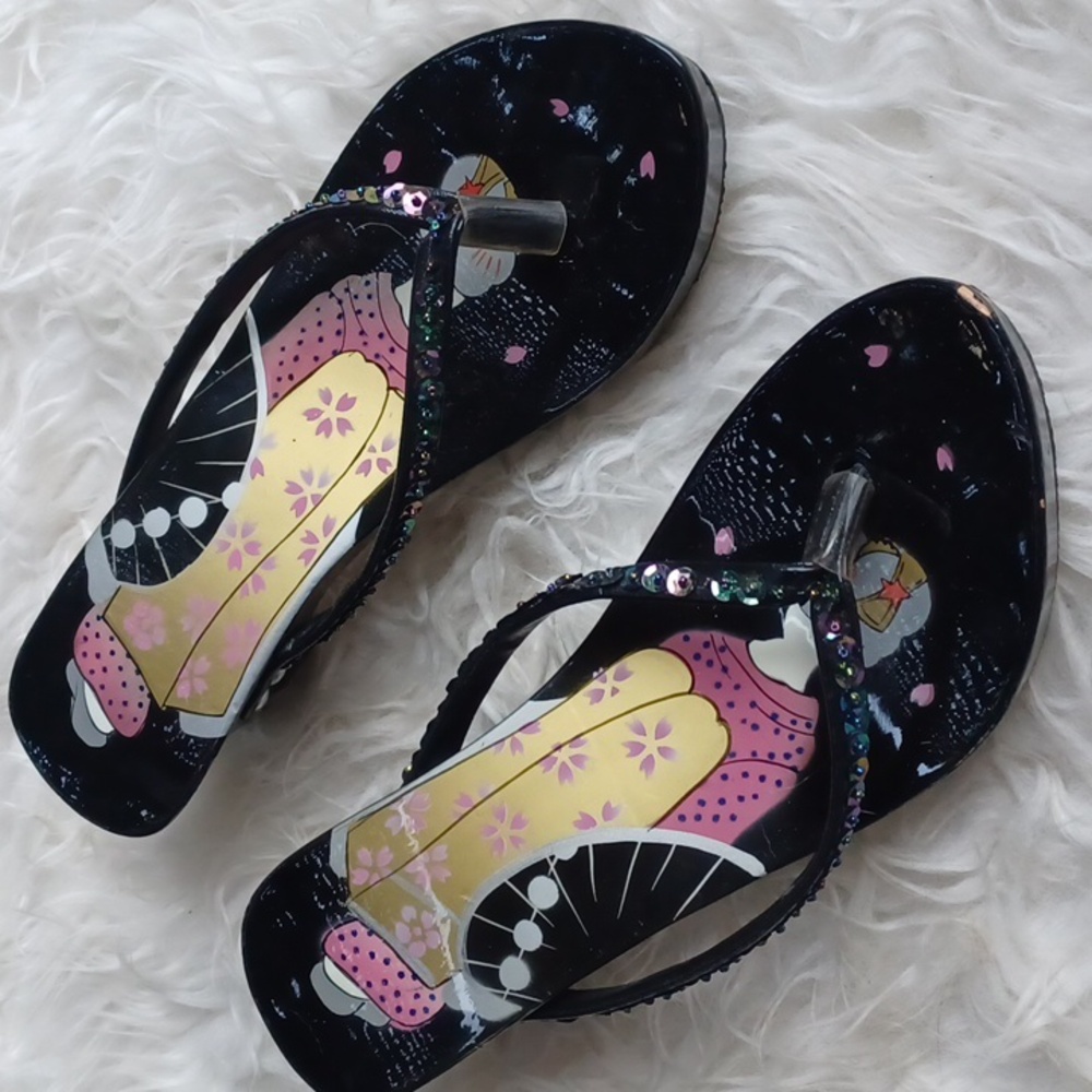 Hand painted  sandals